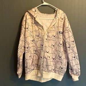 Teddy Bear Zip-Up Sweatshirt